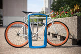 定制自行车停放架卡位式自行车架户外公共场所自行车摆放架柱8